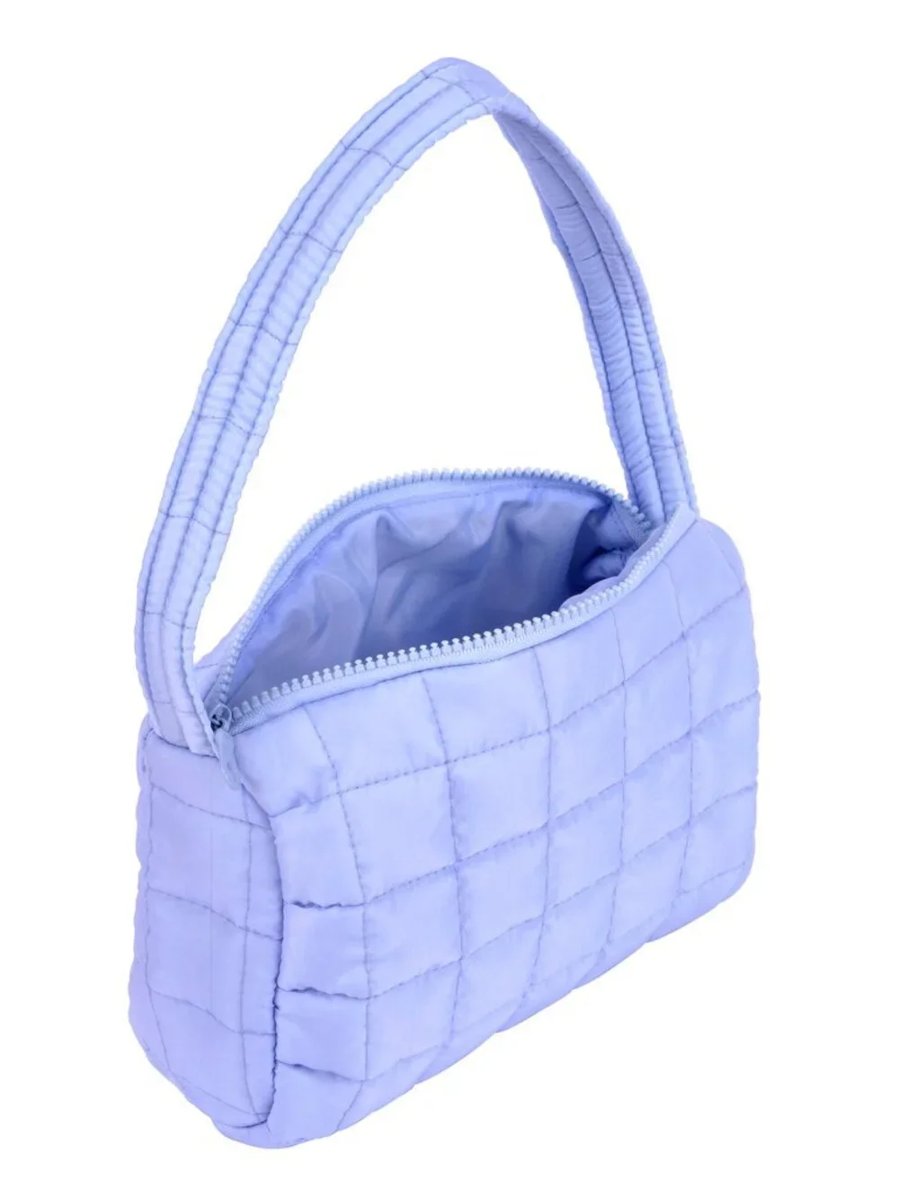 NWT - Light Blue Quilted Mini Tote / Duffle Bag